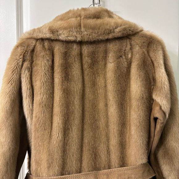 Lilli Ann by Adolph Schumer Faux Fur Genuine Leather Coat *read description - Picture 7 of 16